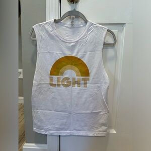 Zyia White Light muscle tank.  Excellent used condition. Size medium